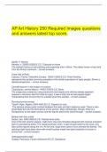  AP Art History 250 Required Images questions and answers latest top score.
