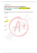 NRNP 6635 FINAL EXAM VERSION 2| QUESTIONS & ANSWERS|DUE NOVEMBER|  A+ GRADED