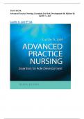 TEST BANK Advanced Practice Nursing: Essentials For Role Development 4th Edition By Lucille A. Joel