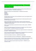 C188 Software Engineering - Process Models Exam 