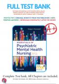 Test Bank For Essentials of Psychiatric Mental Health Nursing Concepts of Care in Evidence Based Practice 8th Edition Morgan Townsend 9780803676787 All Chapters with Answers and Rationals