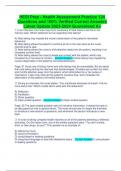 HESI Prep - Health Assessment Practice 124 Questions and 100&percnt; Verified Correct Answers Latest Update 2023-2024 Guaranteed A&plus;