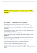  AANP Board Questions and answers 100% verified.