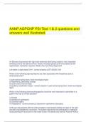  AANP AGPCNP PSI Test 1 & 2 questions and answers well illustrated.