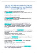 NR2392 MDC2 Rasmussen Final exam 2024 Practice Questions and Detailed Answers| Graded A+
