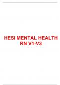 HESI MENTAL HEALTH RN V1-V3 