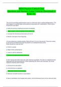 HESI Practice Critical Care  Questions and Answers Latest Version &lpar;Download to  Score A&plus;
