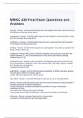 MMSC 438 Final Exam Questions and Answers