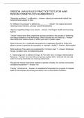 Oregon Law & Rules&sol; Practice Test &lpar;for Hair Design&comma;Cosmetology&comma;Barbering&rpar;"A