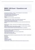 MMSC 438 Exam 1 Questions and Answers (Graded A)