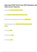 Spectrum Field Tech Exam 2023 Questions and with Correct Answers&period;
