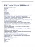 BYU Physical Science 100 Midterm 1
