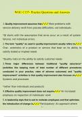 WGU C157- Practice  questions verified with 100&percnt; correct answers