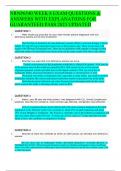 NRNP6540 WEEK 8 EXAM QUESTIONS & ANSWERS WITH EXPLANATIONS FOR GUARANTEED PASS 2023 UPDATED