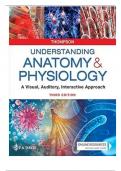 Test Bank For Understanding Anatomy & Physiology: A Visual, Auditory, Interactive Approach Third Edition By Thompson||ISBN NO:10,080367645X||ISBN NO:13,978-0803676459||All Chapters||Complete Guide A+