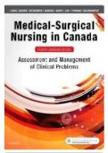 Test Bank For Medical-Surgical Nursing in Canada 4th Edition By Sharon L. Lewis; Margaret McLean Heitkemper; Linda Bucher||ISBN NO,9781771720489||Chapter 1-72||Complete Guide .
