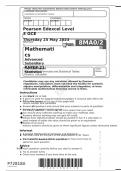 Pearson Edexcel GCE AS Mathematics Paper 21 June 2023 Question paper