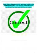 NGN RN ATI FUNDAMENTAL OF NURSING PROCTORED  EXAM WITH NGN New Latest Version with All Questions  from Actual Past Exam and 100&percnt; Correct Answer