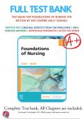 Test Bank For Foundations of Nursing 9th Edition by Kim Cooper &lpar;2023-2024&rpar;&comma; 9780323812030&comma; Chapter 1-41 All Chapters with Answers and Rationals 