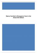 Emergency Care in the Streets &ndash; 9th Edition by Nancy Caroline &vert; Complete Test Bank &lpar;All Chapters&rpar;