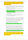 DANC 2325 HESI VERSION 4 Exam Questions And Answers Latest Update 2022&sol;2023 Assured Success Rated A&plus;