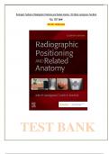Textbook of Radiographic Positioning and Related Anatomy &ndash; 11th Edition by John Lampignano &vert; Complete Test Bank &lpar;All Chapters&rpar;