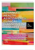 Test Bank For Advanced Health Assessment & Clinical Diagnosis in Primary Care 7th Edition||ISBN NO:10,0323832067||ISBN NO:13,978-0323832069||All Chapters||Complete Guide A+