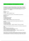TCFP Firefighter I&sol;II Chapters 1-5 Test