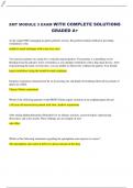  EMT &lpar;EMERGENCY MEDICAL TECHNICIAN&rpar;  MODULE 3 EXAM WITH COMPLETE SOLUTIONS GRADED A