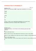 MAT 202 INTRODUCTION TO PROBABILITY QUIZ &lpar;Straighterline&rpar;
