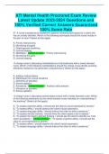 ATI Mental Health Proctored Exam Review Latest Update 2023-2024 Questions and 100&percnt; Verified Correct Answers Guaranteed 100&percnt; Score Rate