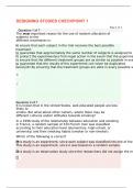 MAT 202 DESIGNING STUDIES CHECKPOINT 1 QUIZ &lpar;Straighterline&rpar;