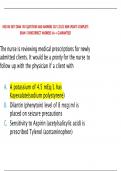 UPDATED HESI RN EXIT EXAM 160 QUESTIONS AND ANSWERS 2023-24 NEW UPDATE COMPLETE EXAM &vert;100&percnt;CORRECT ANSWERS &vert;A&plus;  GUARANTEED