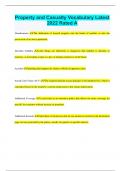 Property and Casualty Vocabulary Latest 2022 Rated A