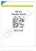 AAMC MCAT Tests Questions and Answers 2024.
