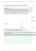 MAT 202 EXAMINING RELATIONSHIPS CHECKPOINT 2 &lpar;Straighterline&rpar;
