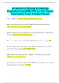 Professional Military Knowledge Eligibility Exam &lpar;PMK-EE&rpar; for E-4&colon; Career Information Exam Already Passed