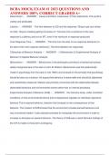 BCBA MOCK EXAM &num;1 2023 QUESTIONS AND  ANSWERS 100&percnt; CORRECT GRADED A&plus;
