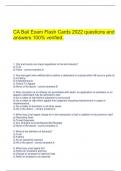 CA Bail Exam Flash Cards 2022 questions and answers 100&percnt; verified&period;