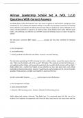 Airman Leadership School Set A (VOL 1,2,3) Questions With Correct Answers