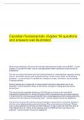 Canadian fundamentals chapter 16 questions and answers well illustrated