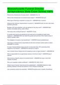 Massachusetts Funeral&sol;Intro to Funeral Service&sol;Principles of Funeral SDIFS Funeral Service Law Exam Package Deal Full Solutions PackMORT 3018 - Funeral Service &sol;Funeral Orientation&sol;ervices&sol;Funeral Arts &sol;