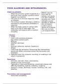 IEB CONSUMERS FOOD ALLERGIES AND INTOLERANCES