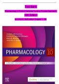 TEST BANK For Pharmacology A Patient-Centered Nursing Process Approach, 10th Edition by Linda E. McCuistion, Chapters 1 - 58 (Verified by Experts)