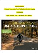 Solution Manual for Financial Accounting Tools For Business Decision Making, 10th Edition By Paul D. Kimmel, Jerry J. Weygandt, Chapter 1 - 25 (Verified by Experts)