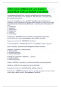 DIFS Funeral Service Law Exam 1