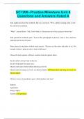 SCI 200--Practice Milestone Unit 4 Questions and Answers Rated A