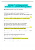 SCI 200--Final Milestone Unit 4 Questions and Answers Already Passed