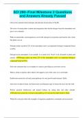 SCI 200--Final Milestone 2 Questions and Answers Already Passed