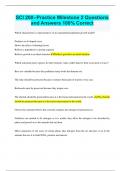 SCI 200--Practice Milestone 2 Questions and Answers 100&percnt; Correct